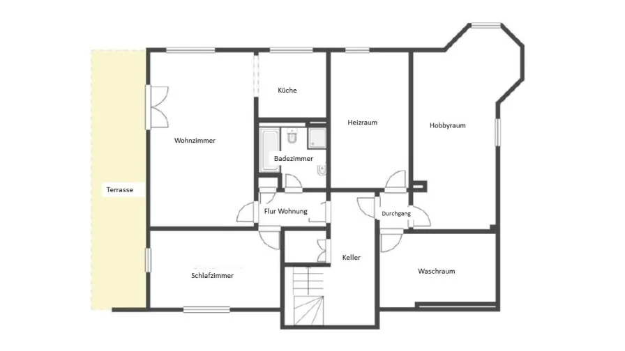 Grundriss Kellergeschoss Wohnhaus