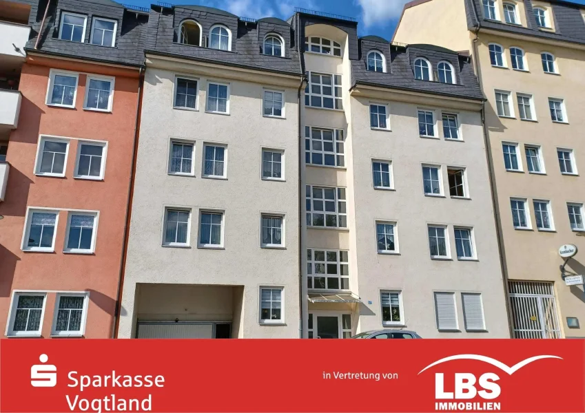 Vorderansicht - Wohnung kaufen in Plauen - Eigentumswohnung mit Fahrstuhl & Balkon!