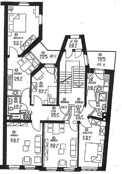 Grundriss Wohnung Nr. 5