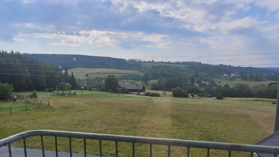 Ausblick vom Balkon