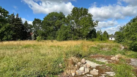 Ansicht - Grundstück kaufen in Medow - Baugrundstück mit Lagerhalle ohne Käuferprovision