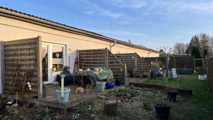 gartenseitige Ansicht Wohneinheiten