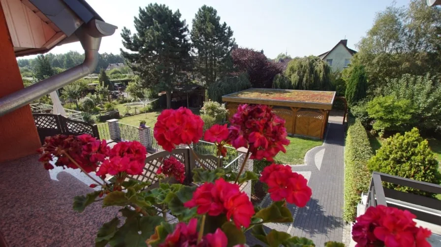 Ausblick vom Balkon