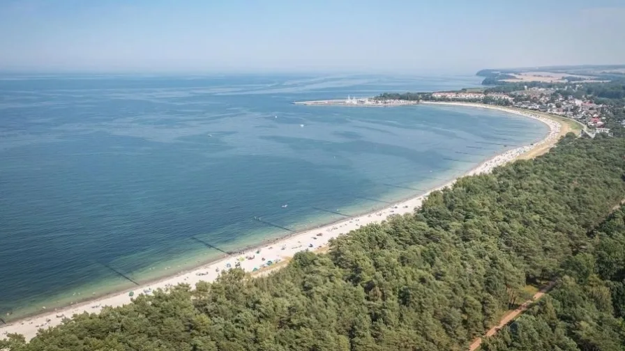 Glowe aus der Vogelperspektive - Grundstück kaufen in Glowe - Jetzt bauen in Glowe an der Ostsee 