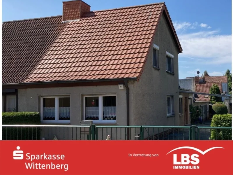 Rahmen - Haus kaufen in Lutherstadt Wittenberg - Doppelhaushälfte in ruhiger Lage