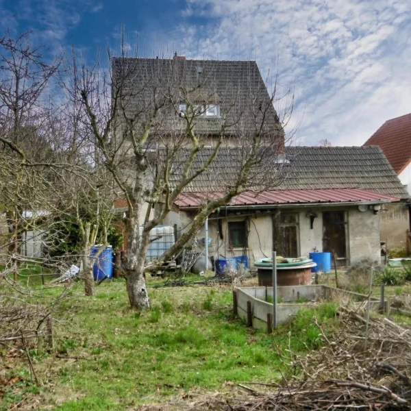 Garten mit Nebengebäude