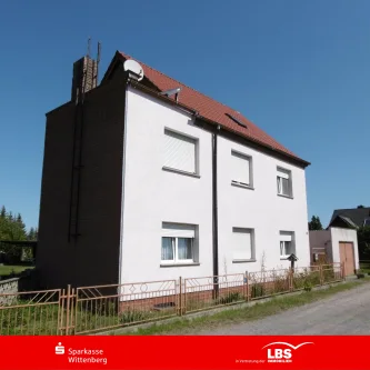 Vorderfront - Haus kaufen in Lutherstadt Wittenberg - Immobilie in ruhiger Lage von WB