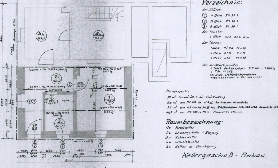 Grundriss Kellergeschoss