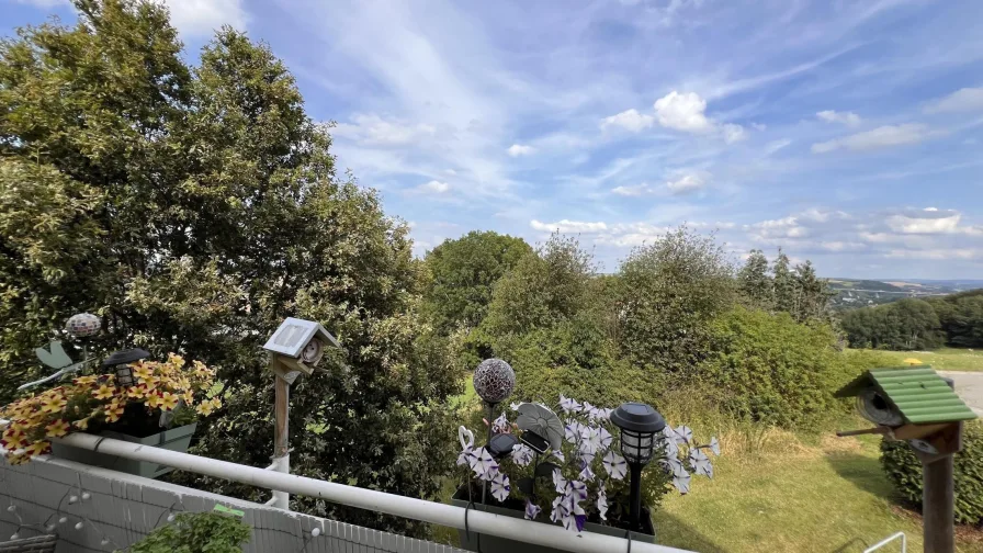 Ausblick Balkon