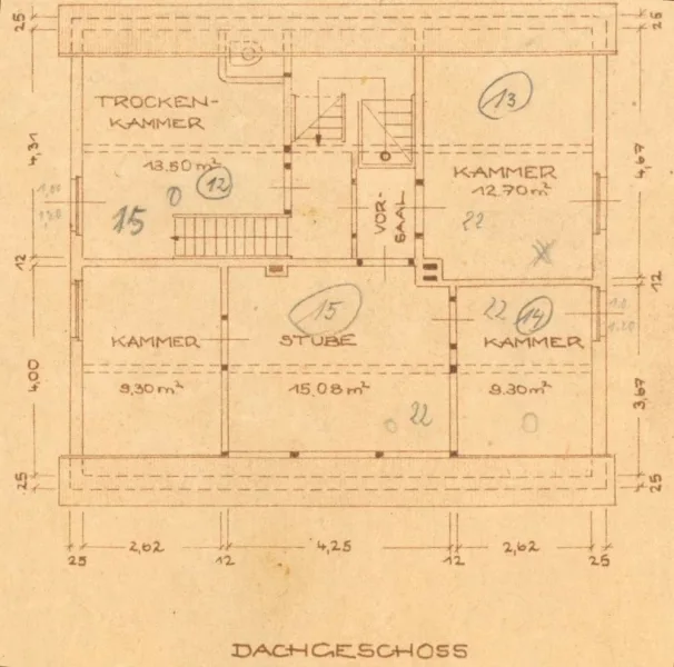 Grundriss Dachgeschoss