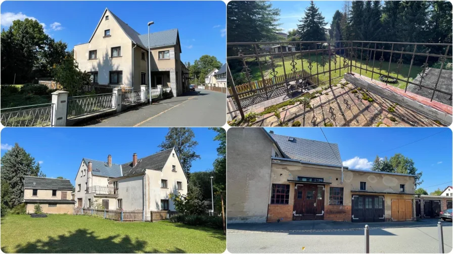 Collage - Haus kaufen in Werdau - Wohnen und werkeln unter einem Dach