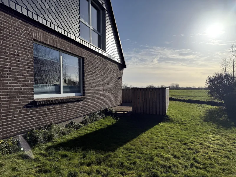 Außenansicht - Haus kaufen in Grundhof - Charmantes Einfamilienhaus mit Blick über die Felder!