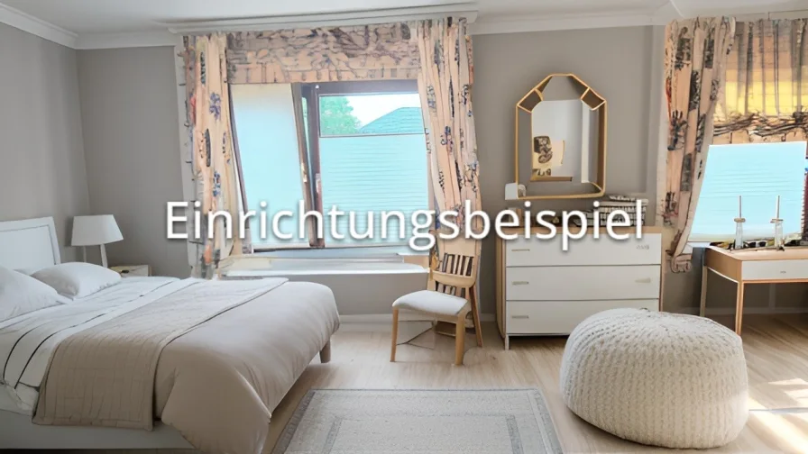 Schlafzimmer anhand Foto mit KI erstellt 