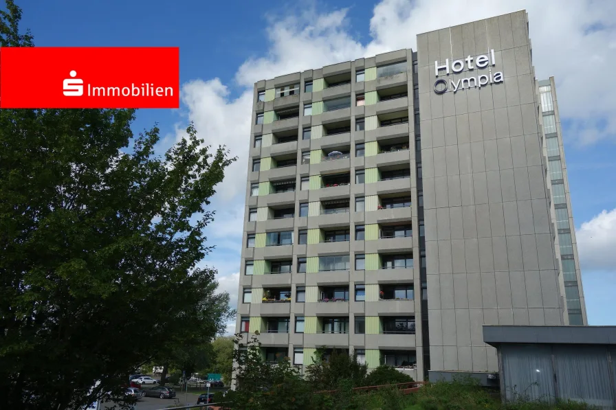 Ansicht - Wohnung kaufen in Kiel - 1,5-Zimmer-App. im Olympiahotel mit Fuhlenseeblick
