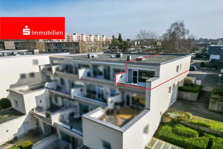 Westausrichtung - Wohnung kaufen in Kiel - Terrassenwohnung mit Blick ins Grüne
