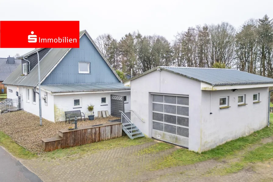 Straßenansicht - Haus kaufen in Erfde - Dieses Einfamilienhaus in Eidernähe sucht Sie!