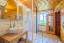 Duschbad EG links + Sauna