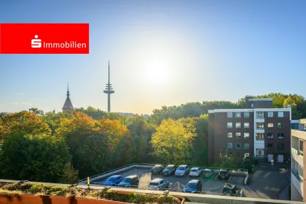 Aussicht - Wohnung kaufen in Kiel - Vermietete 4-Zimmer-Eigentumswohnung + Stellplatz