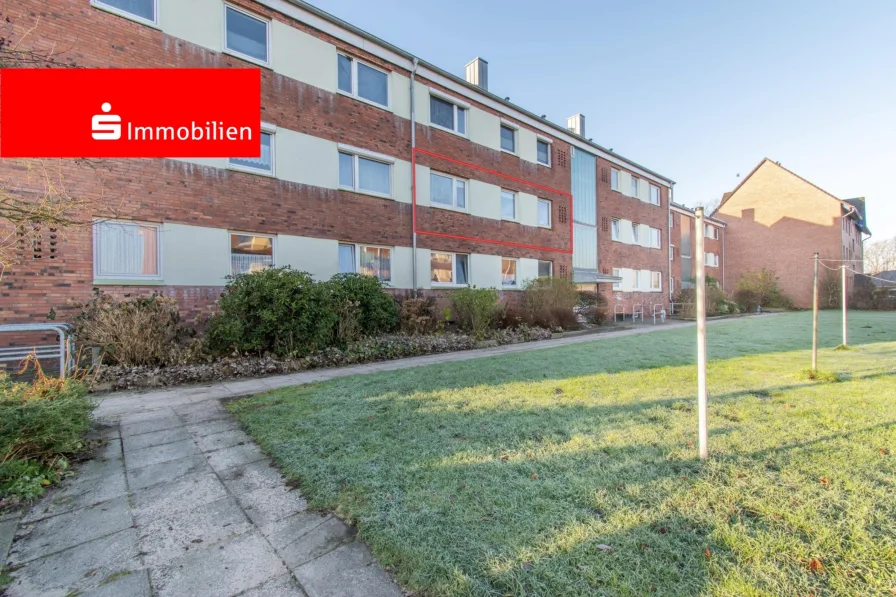 Außenansicht - Wohnung kaufen in Rendsburg - Vermietete 4-Zimmer-Wohnung mit Balkon