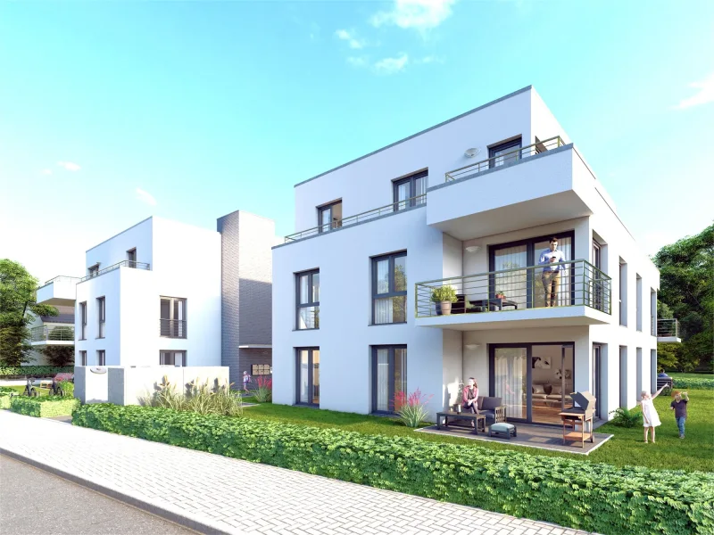350-734 Straßenansicht - Wohnung kaufen in Heikendorf - Schöner Wohnen im Fördeort Heikendorf!