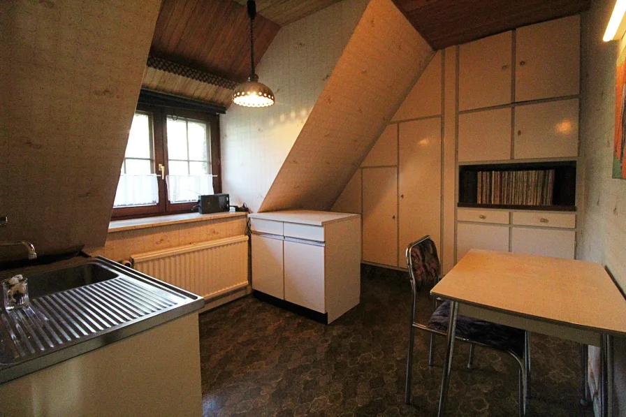 kleine Küche im Obergeschoss