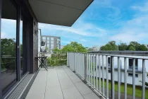 Balkon mit Südausrichtung