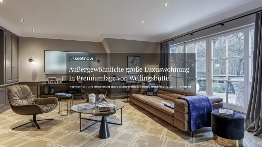 Deckblatt - Wohnung kaufen in Hamburg - Außergewöhnlich große Luxuswohnung in Premiumlage von Hamburg-Wellingsbüttel