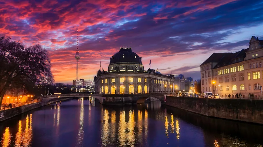 Abendimpression - Wohnung mieten in Berlin - Exklusive 3-Zimmer-Stadtwohnung in zentraler Lage – nur wenige Schritte von der Museumsinsel