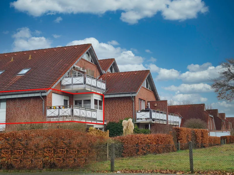 Außenansicht - Wohnung mieten in Nordhorn / Bookholt - Helle 3-Zimmer-Wohnung mit Balkon in Nordhorn-Bookholt