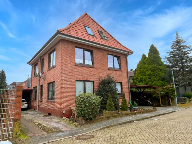 Außenansicht  - Haus kaufen in Nordhorn - Attraktive Investition: Mehrfamilienhaus in Nordhorn-Frensdorf Ost, voll vermietet