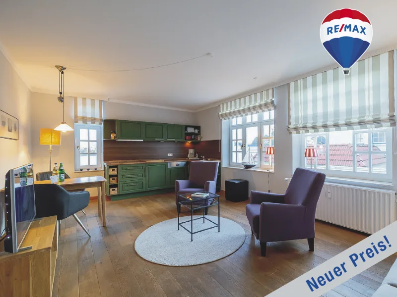 Titelbild - Wohnung kaufen in Wyk auf Föhr - Villa Friedericia: Moderne 2-Zimmer-Wohnung. Ferienvermietung genehmigt. über 200 Tage vermietet