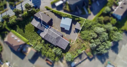 Luftaufnahme mit Markierung  - Grundstück kaufen in Glückstadt - Traumhaftes Baugrundstück in Glückstadt mit idealer Lage