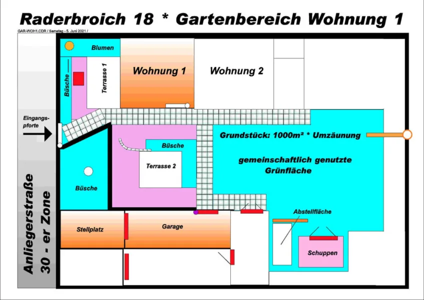 Lageplan Grundstück