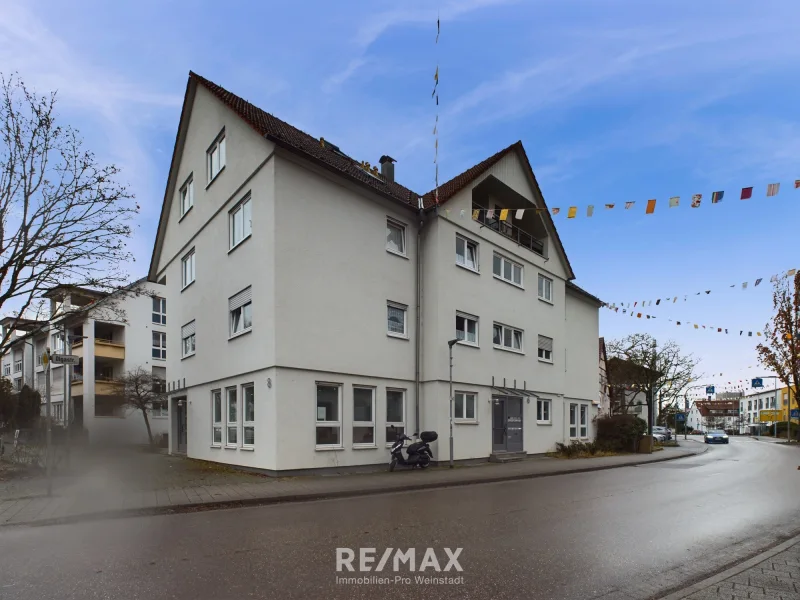 Ansicht - Wohnung kaufen in Deizisau - Helle 2-Zimmer-Wohnung in zentraler Lage mit Terrasse und Stellplatz - Sofort bezugsfertig