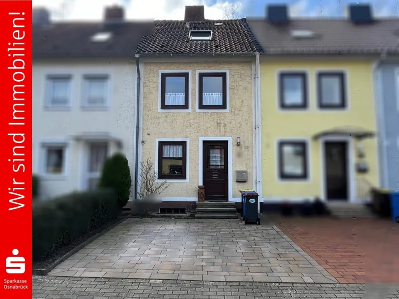 Vorderansicht - Haus kaufen in Osnabrück - Für Handwerker! Klein aber fein!