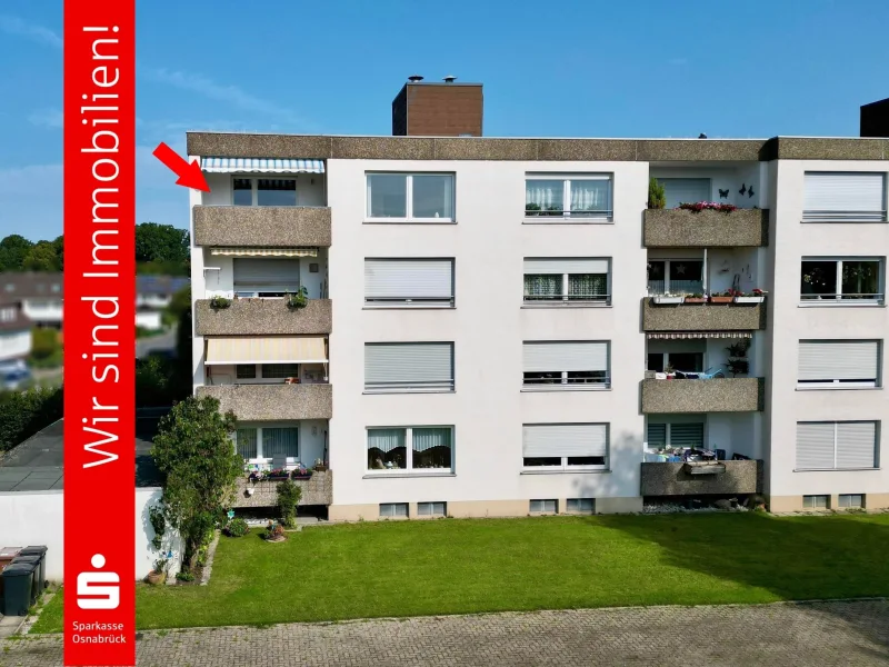 4:3 - Wohnung kaufen in Belm - Zentrale und schöne Wohnung m. Loggia und Garage