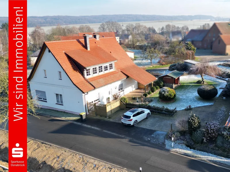 Außenansicht - Haus kaufen in Bad Essen - Mehrgenerationenwohnen inklusive Panoramablick !