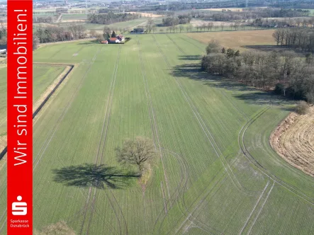 Übersicht Acker - Grundstück kaufen in Bohmte - An einem Stück: 18 ha Ackerfläche in Hunteburg! 