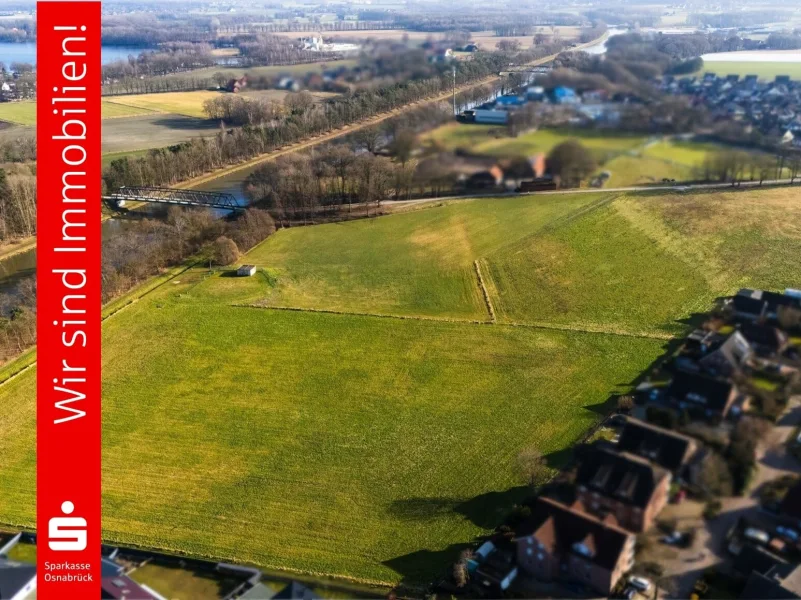 Baugebiet von oben - Grundstück kaufen in Ostercappeln - Baugebiet "Im Felsener Moor" - 84 Baugrundstücke!