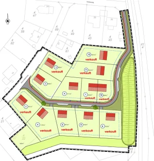 Lageplan Hademstorf_01.2025 - Grundstück kaufen in Hademstorf - Reserviert - Noch 2 Grundstücke frei!Baugrundstücke in naturnaher Lage in Hademstorf! Jetzt Traumhaus planen