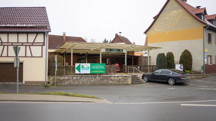 Außenansicht - Gastgewerbe/Hotel kaufen in Trockenborn-Wolfersdorf - Gut geführtes, kleines Schnellrestaurant in Wolfersdorf