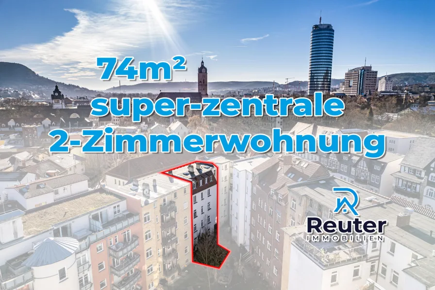 DJI_0192.1 - Wohnung kaufen in Jena - Super zentrale 2-Zimmer-Dachgeschosswohnung - gemütlich & hell