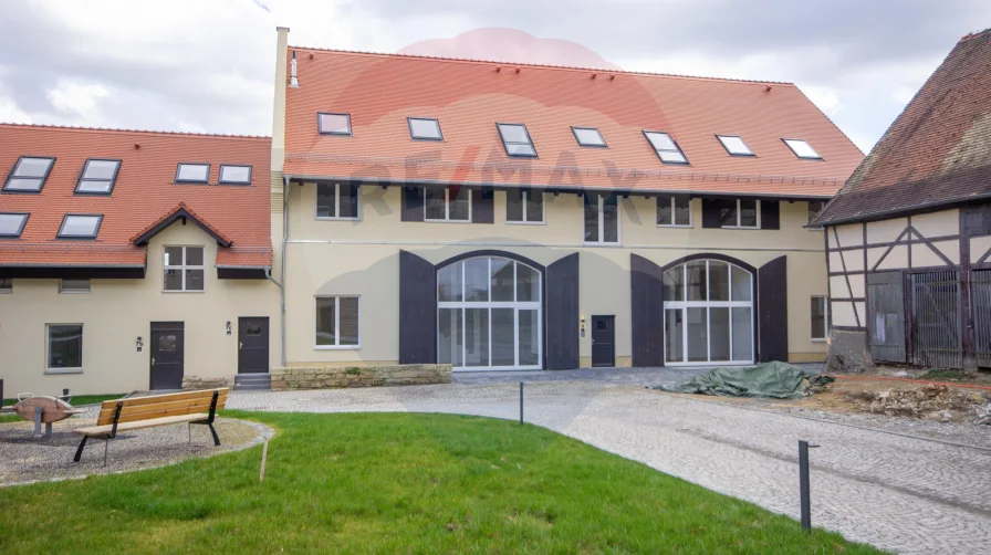 Außenansicht - Wohnung mieten in Jena - Luxuriöse Fünfraumwohnung mit großer Sonnenterrasse und Balkon im "Alten Gut" Jena Zwätzen