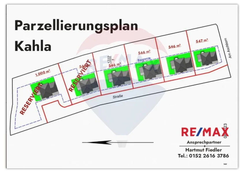 Parzellierungsplan Kahla