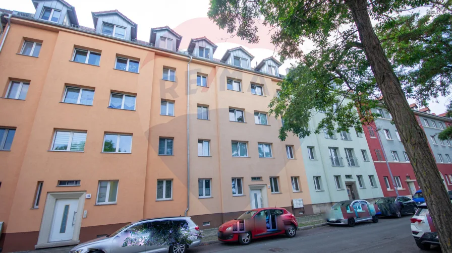 Außenansicht - Haus kaufen in Erfurt - Saniertes Mehrfamilienhaus in ruhiger Lage von Erfurt