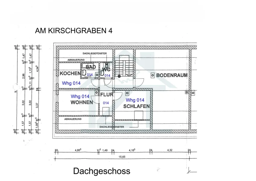 Grundriss DG, Am Kirschgraben 4