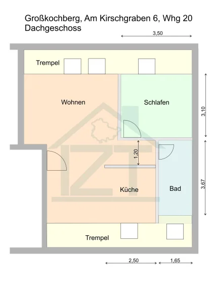 GKB Nr.6, Grundriss Whg 20