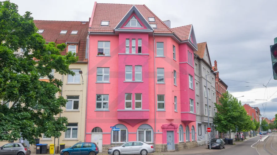 Außenansicht - Haus kaufen in Erfurt - Saniertes Mehrfamilienhaus mit Ausbaureserve in Erfurt