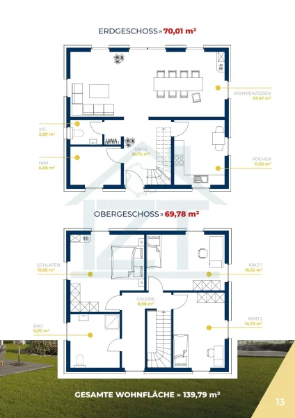 Grundriss EG und OG