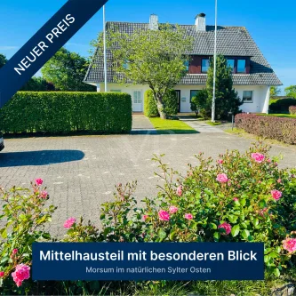 VON POLL SYLT  - Haus kaufen in Sylt-Ost / Morsum - Mittelhausteil mit besonderem Blick